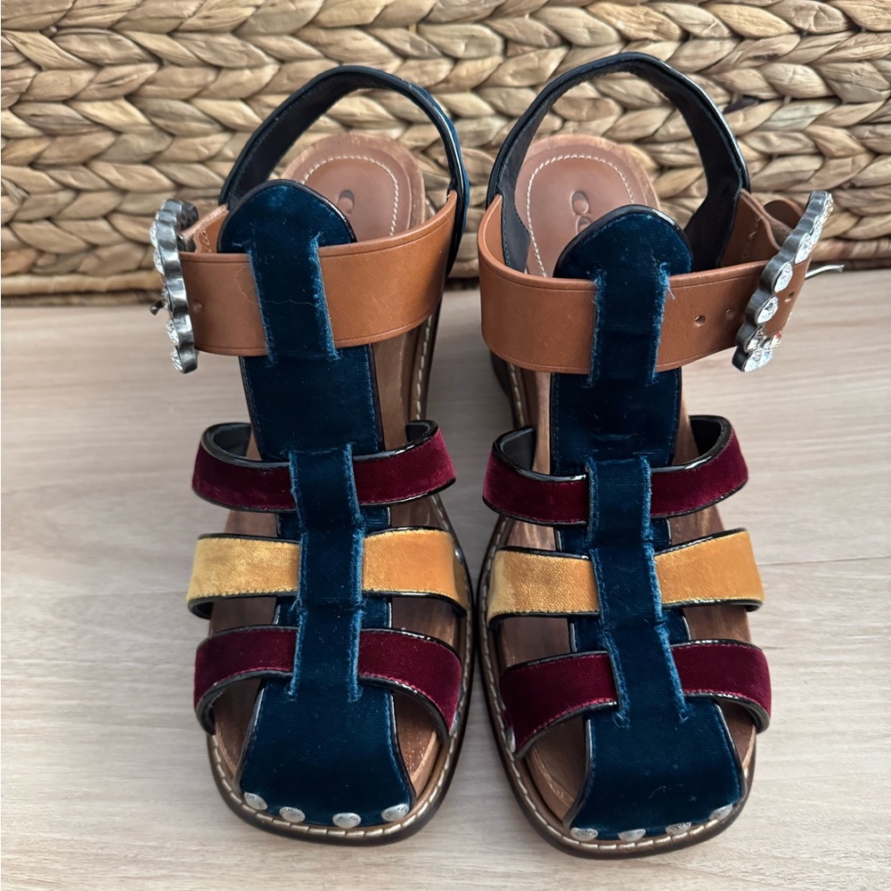 Coach Fisherman Clogs in Peacock Multi New in Box size 7 - Picture 6 of 14